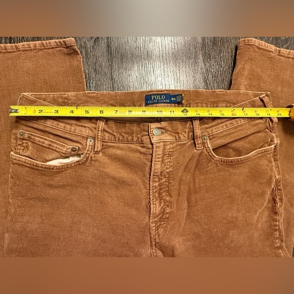 Polo by Ralph Lauren Men's Brown Varick Slim Straight Corduroy Pants - Picture 3 of 4